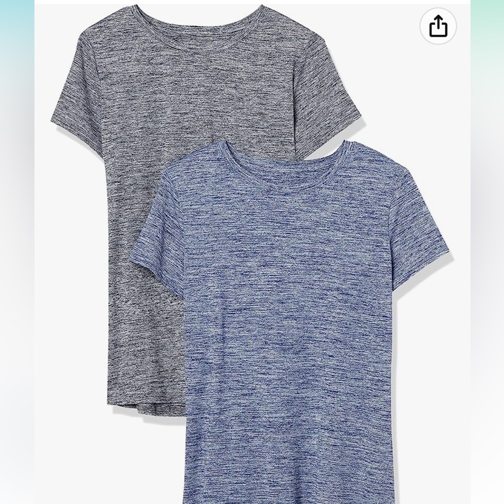 NWT Amazon Essentials Women's Tech Stretch Short-Sleeve Crewneck